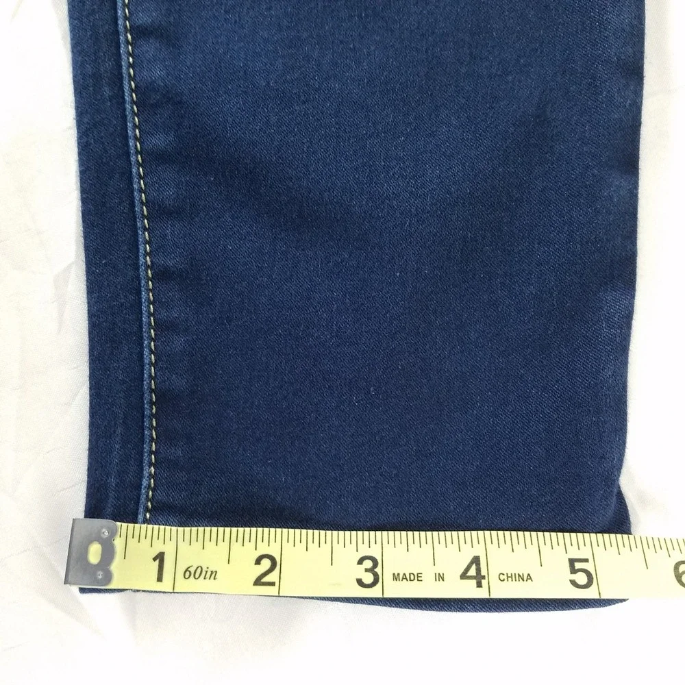 Michael‎ Kors Womens Izzy Skinny Jeans Dark Wash Blue Size 12 Denim